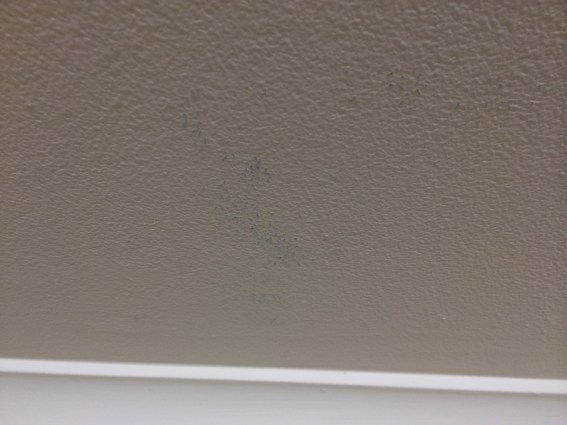 footy marks on roof  before using cleaning paste.jpg