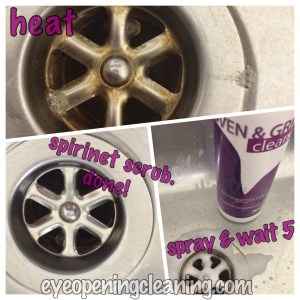 cleaning the drain wiht norwex