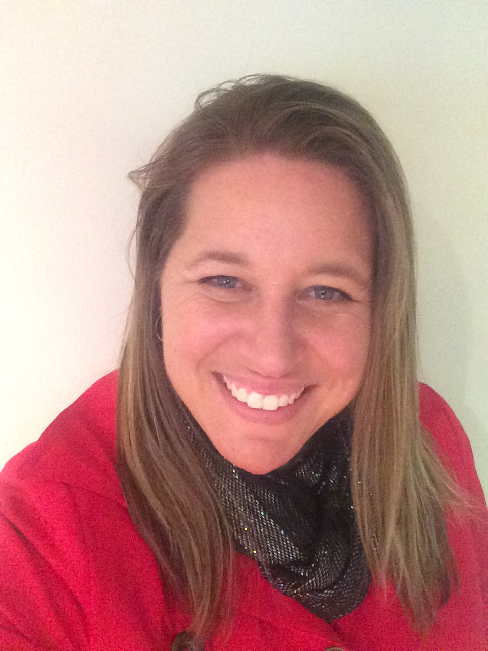 rachelle in red jacket