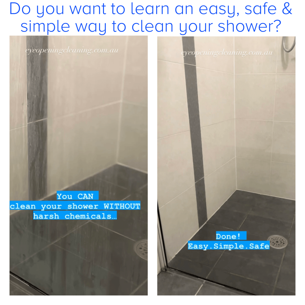 How to clean the shower without harsh chemicals.... My Top 5 Shower Cleaning solutions!